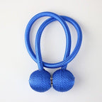 Magnetic Curtain Tieback Buckle Strap Holdbacks Magnet Clip For Curtain Rod Tie Backs Hanging Belts Rope Accessories Upgraded Curtain Buckles European Style Decorative Weave Rope Curtain Holdbacks Holder For Window Decor Curtain Clips Rope Straps Magnet Stevvex