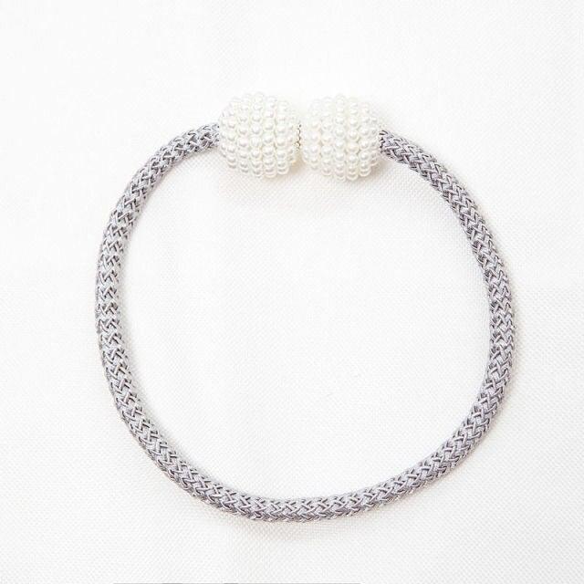 Magnetic Curtain Tieback High Quality Holder Hook Buckle Clip Pretty Modern Polyester Decorative Home Accessories Decorative Curtain Holdbacks Crystal Tie Backs For Curtains Curtain Holders For Window Draperies Stevvex