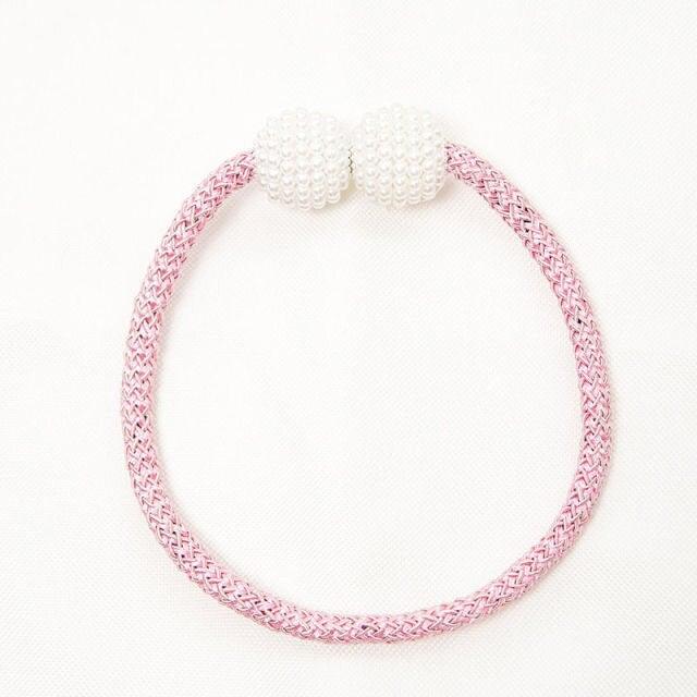 Magnetic Curtain Tieback High Quality Holder Hook Buckle Clip Pretty Modern Polyester Decorative Home Accessories Decorative Curtain Holdbacks Crystal Tie Backs For Curtains Curtain Holders For Window Draperies Stevvex