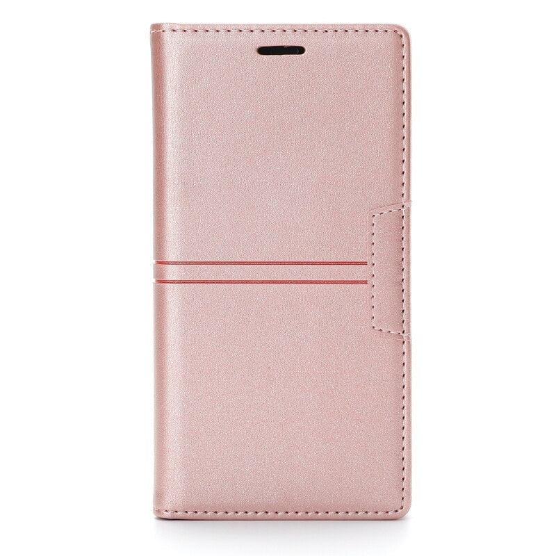 Magnetic Flip Leather Card Slot Wallet Case for iPhone 14 13 12 11 Pro Max Flip Invisible Magnetic Elegant Retro Phone Case Premium Leather PU Soft Flip Cover For iPhone Stevvex