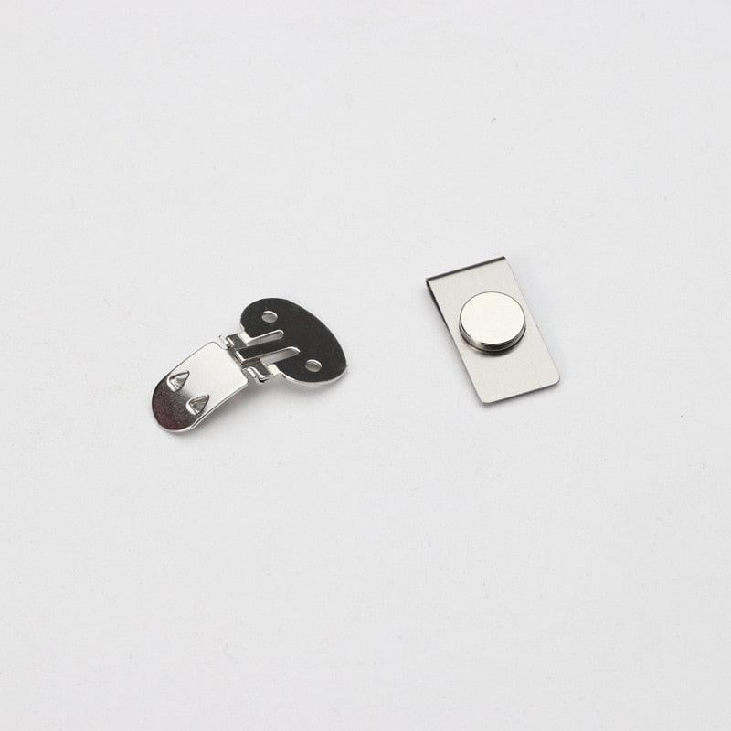 Magnetic Invisible Tie Clip Automatically Fixed Stainless Steel Metal Shirt Tie Clips Magnetic Fixed Tie Stay Clips Stainless Steel Metal Shirt Tie Clips Gifts For Father’s Day Valentine's Creative Jewelry For Men Accessories Gifts Stevvex