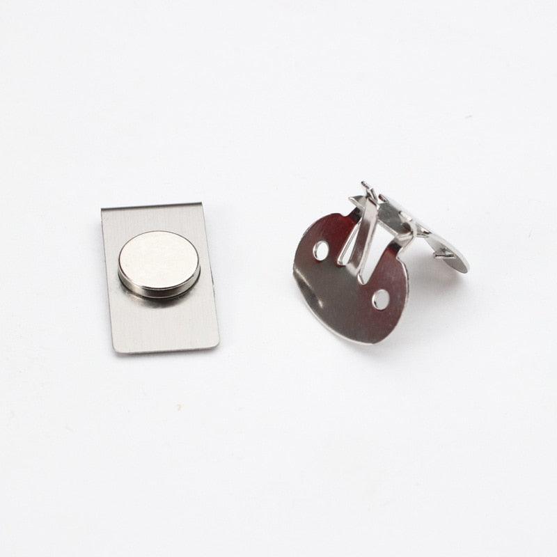 Magnetic Invisible Tie Clip Automatically Fixed Stainless Steel Metal Shirt Tie Clips Magnetic Fixed Tie Stay Clips Stainless Steel Metal Shirt Tie Clips Gifts For Father’s Day Valentine's Creative Jewelry For Men Accessories Gifts Stevvex