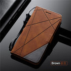 Magnetic Leather Case For iPhone 14 13 12 Mini 11 Pro Max XS XR 7 8 6 6S Plus SE 2023 Luxury Wallet Flip Card Holder Stand Cover Leather Wallet Case Magnetic Buckle Flip Folio Cover For iPhone Stevvex