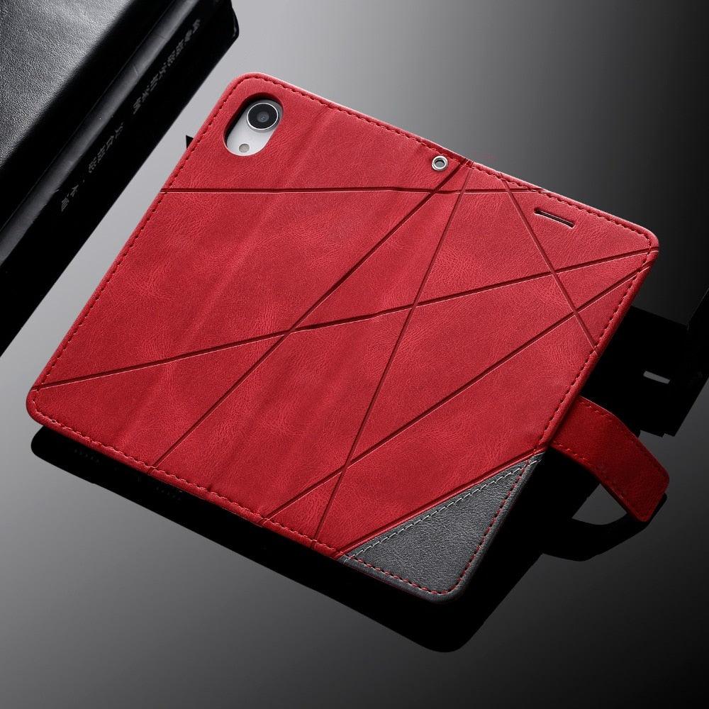 Magnetic Leather Case For iPhone 14 13 12 Mini 11 Pro Max XS XR 7 8 6 6S Plus SE 2023 Luxury Wallet Flip Card Holder Stand Cover Leather Wallet Case Magnetic Buckle Flip Folio Cover For iPhone Stevvex