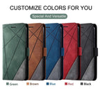 Magnetic Leather Case For iPhone 14 13 12 Mini 11 Pro Max XS XR 7 8 6 6S Plus SE 2023 Luxury Wallet Flip Card Holder Stand Cover Leather Wallet Case Magnetic Buckle Flip Folio Cover For iPhone Stevvex
