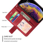 Magnetic Leather Case For iPhone 14 13 12 Mini 11 Pro Max XS XR 7 8 6 6S Plus SE 2023 Luxury Wallet Flip Card Holder Stand Cover Leather Wallet Case Magnetic Buckle Flip Folio Cover For iPhone Stevvex