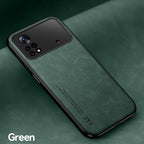 Magnetic Leather Case For Xiaomi Redmi Note 11 10 11E 9 Pro 11s 10s 12 Poco X4 GT Mi 10T 12T 11T 11 Lite 5G NE Cover Extra Thin Premium Mobile Phone Case Genuine Leather Shockproof Phone Cover Stevvex