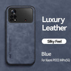 Magnetic Leather Case For Xiaomi Redmi Note 11 10 11E 9 Pro 11s 10s 12 Poco X4 GT Mi 10T 12T 11T 11 Lite 5G NE Cover Extra Thin Premium Mobile Phone Case Genuine Leather Shockproof Phone Cover Stevvex