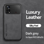 Magnetic Leather Case For Xiaomi Redmi Note 11 10 11E 9 Pro 11s 10s 12 Poco X4 GT Mi 10T 12T 11T 11 Lite 5G NE Cover Extra Thin Premium Mobile Phone Case Genuine Leather Shockproof Phone Cover Stevvex