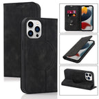 Magnetic Leather Wallet Phone Cover for iPhone 14 Plus 13 Pro Max 12 Mini for Wireless Charging Kickstand Card Case Magnetic Flip PU Leather Phone Case with Card Holder Slots Kickstand Shockproof Case Stevvex