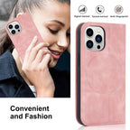 Magnetic Leather Wallet Phone Cover for iPhone 14 Plus 13 Pro Max 12 Mini for Wireless Charging Kickstand Card Case Magnetic Flip PU Leather Phone Case with Card Holder Slots Kickstand Shockproof Case Stevvex