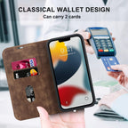 Magnetic Leather Wallet Phone Cover for iPhone 14 Plus 13 Pro Max 12 Mini for Wireless Charging Kickstand Card Case Magnetic Flip PU Leather Phone Case with Card Holder Slots Kickstand Shockproof Case Stevvex