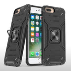 Magnetic Metal Ring Stand Holder Phone Case Cover For iPhone 11 12 13 14 Pro Max Xs XR X 8 7 6 6s Plus Rotating Ring Kickstand Fit Magnetic Car Mount Heavy Duty Dual Layer Shockproof Phone Case Stevvex