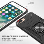 Magnetic Metal Ring Stand Holder Phone Case Cover For iPhone 11 12 13 14 Pro Max Xs XR X 8 7 6 6s Plus Rotating Ring Kickstand Fit Magnetic Car Mount Heavy Duty Dual Layer Shockproof Phone Case Stevvex