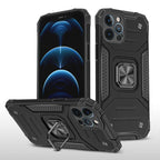 Magnetic Metal Ring Stand Holder Phone Case Cover For iPhone 11 12 13 14 Pro Max Xs XR X 8 7 6 6s Plus Rotating Ring Kickstand Fit Magnetic Car Mount Heavy Duty Dual Layer Shockproof Phone Case Stevvex