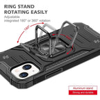 Magnetic Metal Ring Stand Holder Phone Case Cover For iPhone 11 12 13 14 Pro Max Xs XR X 8 7 6 6s Plus Rotating Ring Kickstand Fit Magnetic Car Mount Heavy Duty Dual Layer Shockproof Phone Case Stevvex