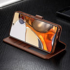 Magnetic PU Leather Wallet-Style Phone Case Fashion Flip Case with Card Slot Leather Case for Xiaomi 12T 11T Poco X4 GT X3 M3 M4 Pro NFC F4 F3 Flip Cover Mi 11 Lite 10T Redmi 9C Note 11S 10S 9S 9T 9A 8T 7 Stevvex