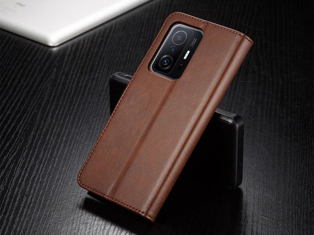 Magnetic PU Leather Wallet-Style Phone Case Fashion Flip Case with Card Slot Leather Case for Xiaomi 12T 11T Poco X4 GT X3 M3 M4 Pro NFC F4 F3 Flip Cover Mi 11 Lite 10T Redmi 9C Note 11S 10S 9S 9T 9A 8T 7 Stevvex