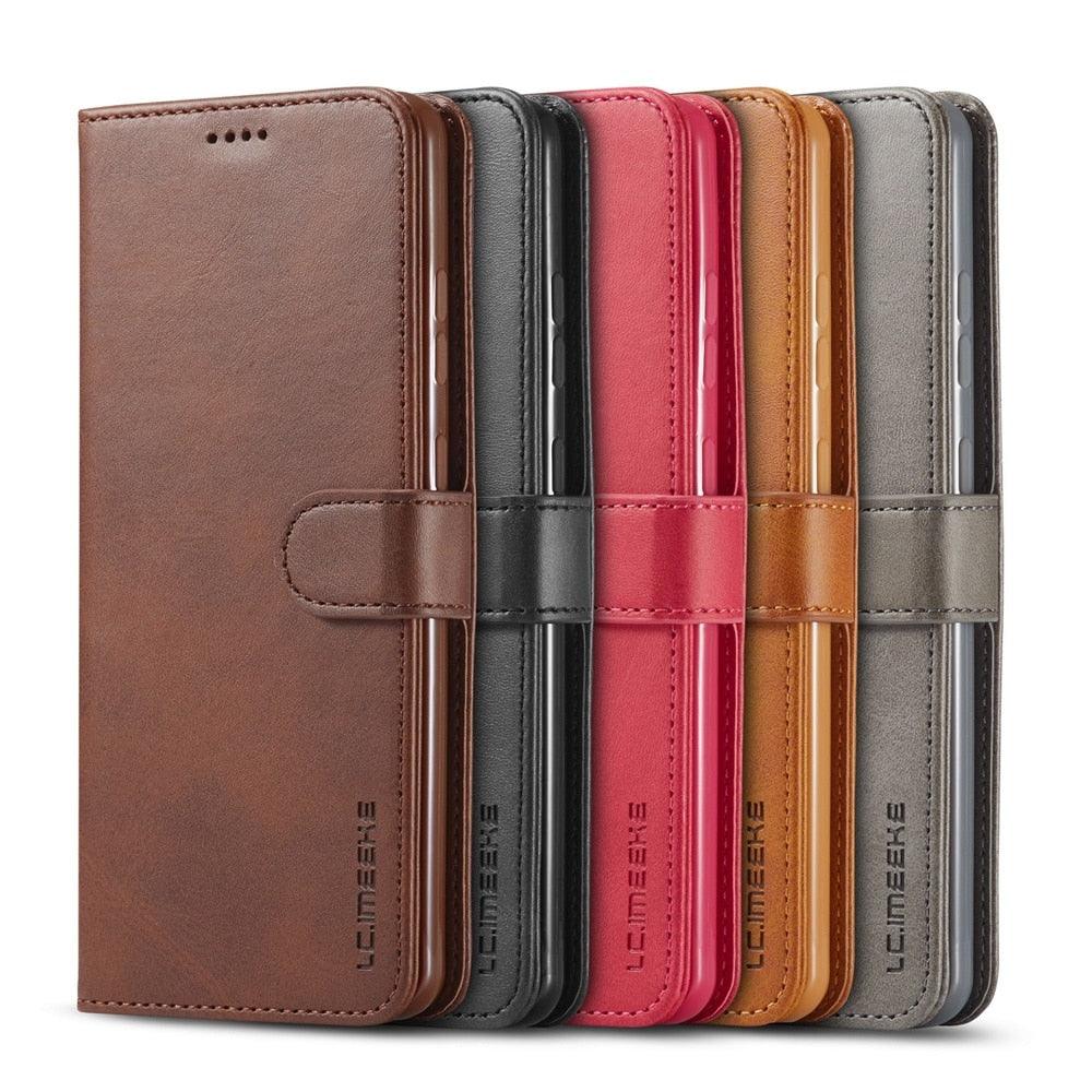 Magnetic PU Leather Wallet-Style Phone Case Fashion Flip Case with Card Slot Leather Case for Xiaomi 12T 11T Poco X4 GT X3 M3 M4 Pro NFC F4 F3 Flip Cover Mi 11 Lite 10T Redmi 9C Note 11S 10S 9S 9T 9A 8T 7 Stevvex