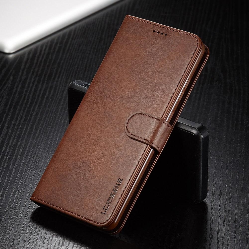 Magnetic PU Leather Wallet-Style Phone Case Fashion Flip Case with Card Slot Leather Case for Xiaomi 12T 11T Poco X4 GT X3 M3 M4 Pro NFC F4 F3 Flip Cover Mi 11 Lite 10T Redmi 9C Note 11S 10S 9S 9T 9A 8T 7 Stevvex