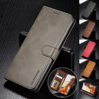 Magnetic PU Leather Wallet-Style Phone Case Fashion Flip Case with Card Slot Leather Case for Xiaomi 12T 11T Poco X4 GT X3 M3 M4 Pro NFC F4 F3 Flip Cover Mi 11 Lite 10T Redmi 9C Note 11S 10S 9S 9T 9A 8T 7 Stevvex