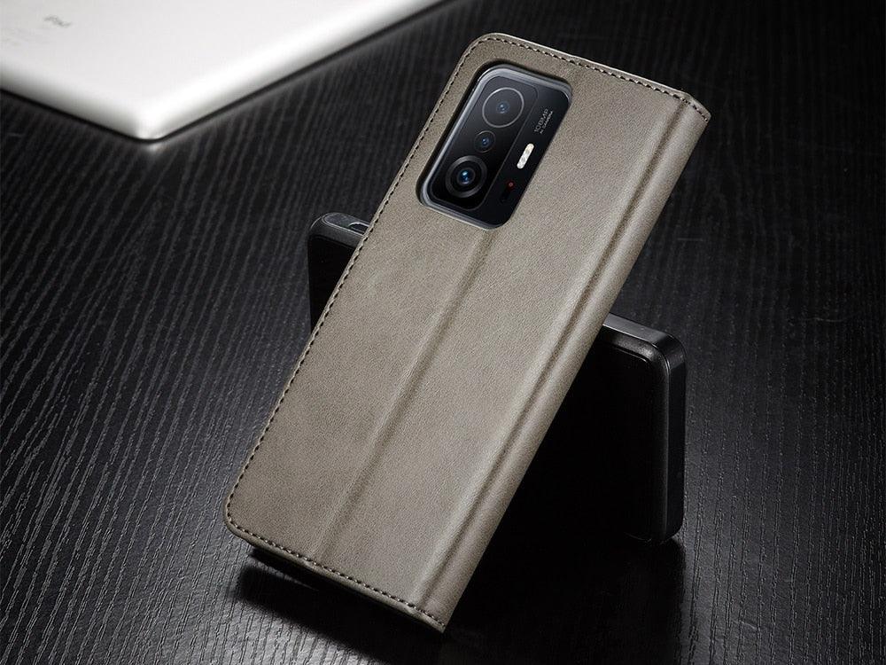 Magnetic PU Leather Wallet-Style Phone Case Fashion Flip Case with Card Slot Leather Case for Xiaomi 12T 11T Poco X4 GT X3 M3 M4 Pro NFC F4 F3 Flip Cover Mi 11 Lite 10T Redmi 9C Note 11S 10S 9S 9T 9A 8T 7 Stevvex