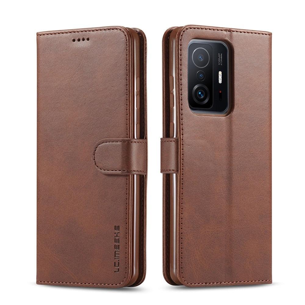 Magnetic PU Leather Wallet-Style Phone Case Fashion Flip Case with Card Slot Leather Case for Xiaomi 12T 11T Poco X4 GT X3 M3 M4 Pro NFC F4 F3 Flip Cover Mi 11 Lite 10T Redmi 9C Note 11S 10S 9S 9T 9A 8T 7 Stevvex