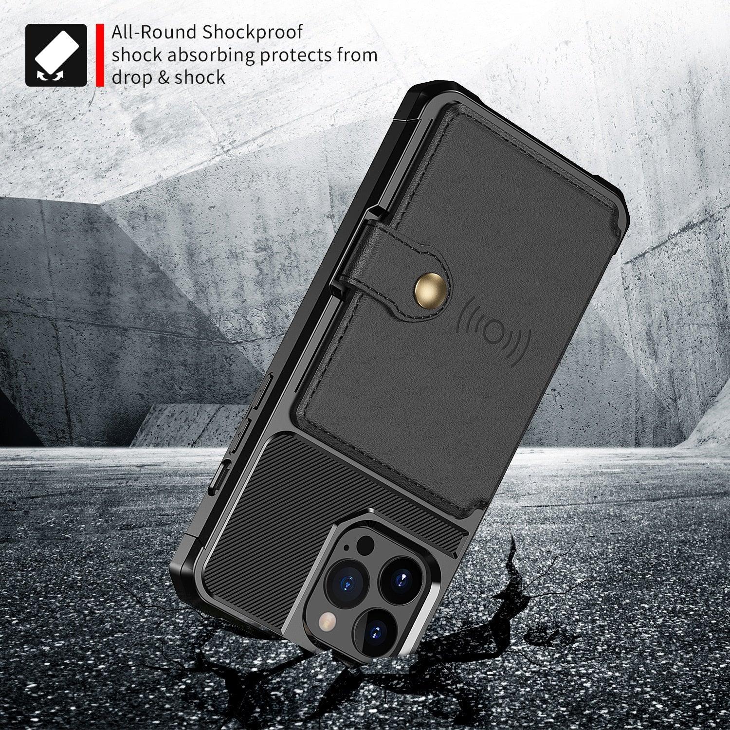 Magnetic Wallet Leather Case For iPhone 14 13 12 11 Pro Max XS Phone Cases Stand X  Anti drop Cards Soft Cover Functional Case Compatible with iPhone Stevvex