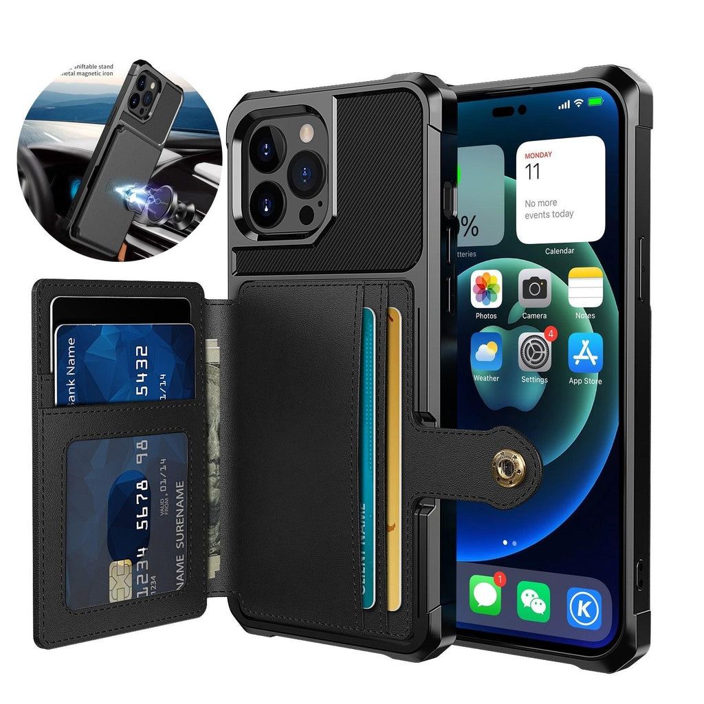 Magnetic Wallet Leather Case For iPhone 14 13 12 11 Pro Max XS Phone Cases Stand X  Anti drop Cards Soft Cover Functional Case Compatible with iPhone Stevvex