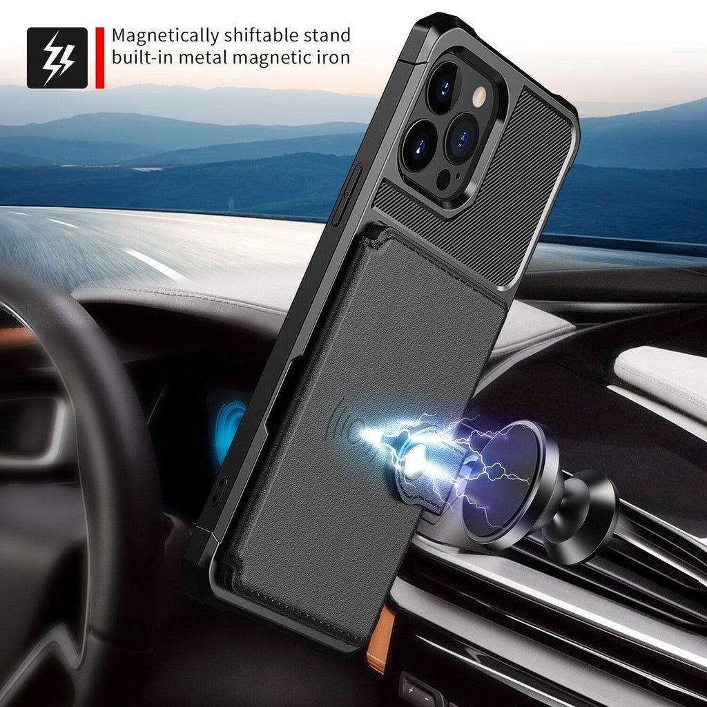 Magnetic Wallet Leather Case For iPhone 14 13 12 11 Pro Max XS Phone Cases Stand X  Anti drop Cards Soft Cover Functional Case Compatible with iPhone Stevvex