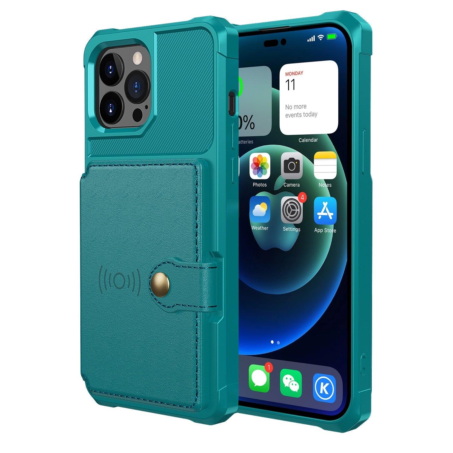 Magnetic Wallet Leather Case For iPhone 14 13 12 11 Pro Max XS Phone Cases Stand X  Anti drop Cards Soft Cover Functional Case Compatible with iPhone Stevvex