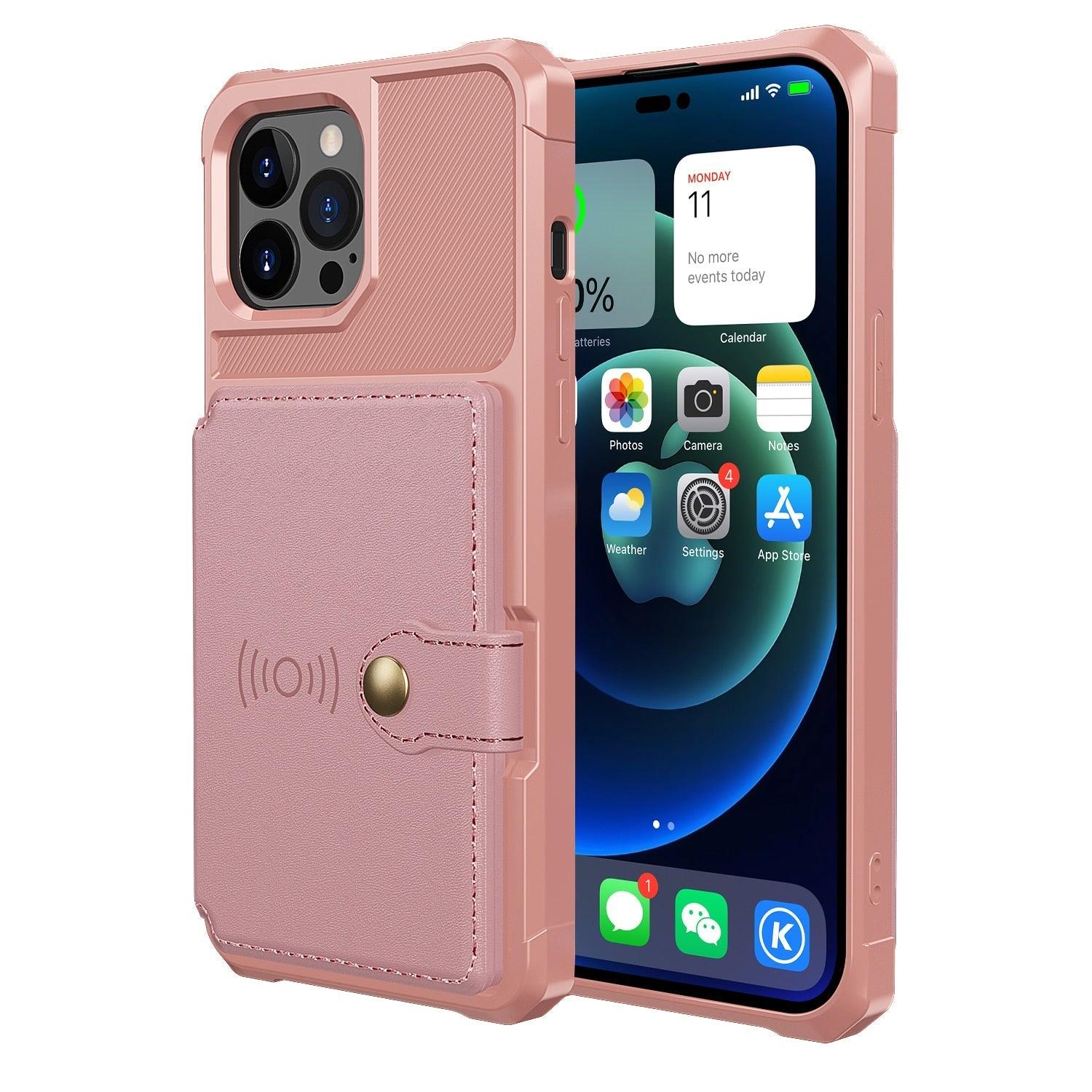 Magnetic Wallet Leather Case For iPhone 14 13 12 11 Pro Max XS Phone Cases Stand X  Anti drop Cards Soft Cover Functional Case Compatible with iPhone Stevvex