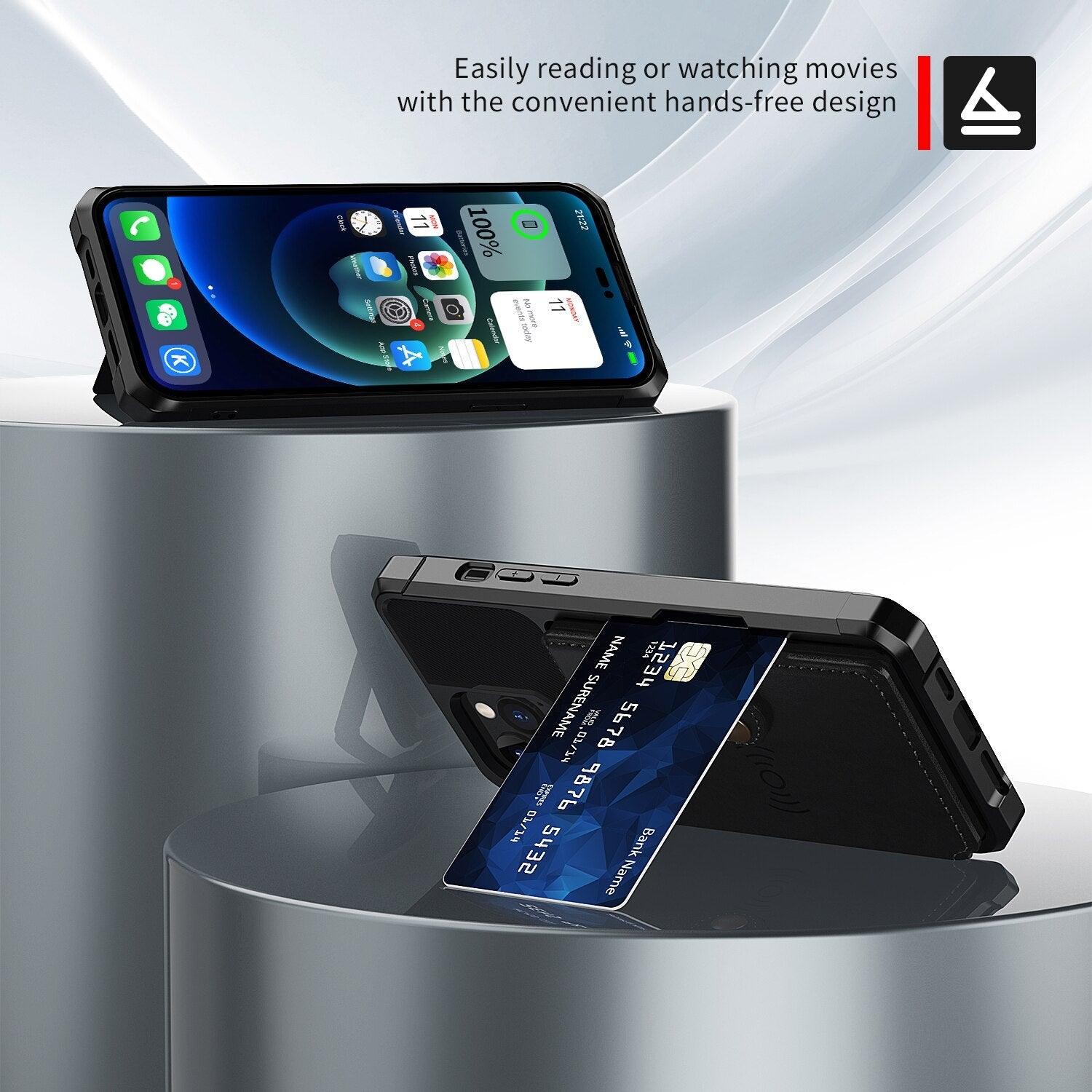 Magnetic Wallet Leather Case For iPhone 14 13 12 11 Pro Max XS Phone Cases Stand X  Anti drop Cards Soft Cover Functional Case Compatible with iPhone Stevvex