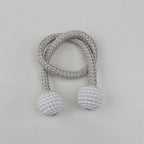 Magnets Curtains Clamps Curtain Holder Pompom Tieback Magnetic Clips Hanging Balls Tie Back Home Decoration Accessories Magnetic Curtain Tiebacks European Style Decorative Curtain Drape Tie With Strong Magnetic For Home And Office Decoration Stevvex
