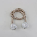 Magnets Curtains Clamps Curtain Holder Pompom Tieback Magnetic Clips Hanging Balls Tie Back Home Decoration Accessories Magnetic Curtain Tiebacks European Style Decorative Curtain Drape Tie With Strong Magnetic For Home And Office Decoration Stevvex