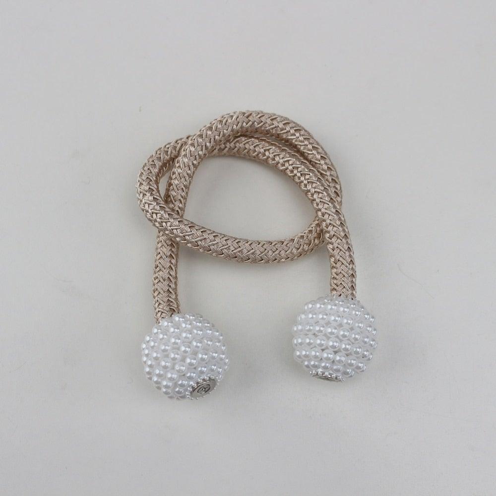 Magnets Curtains Clamps Curtain Holder Pompom Tieback Magnetic Clips Hanging Balls Tie Back Home Decoration Accessories Magnetic Curtain Tiebacks European Style Decorative Curtain Drape Tie With Strong Magnetic For Home And Office Decoration Stevvex