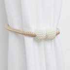 Magnets Curtains Clamps Curtain Holder Pompom Tieback Magnetic Clips Hanging Balls Tie Back Home Decoration Accessories Magnetic Curtain Tiebacks European Style Decorative Curtain Drape Tie With Strong Magnetic For Home And Office Decoration Stevvex