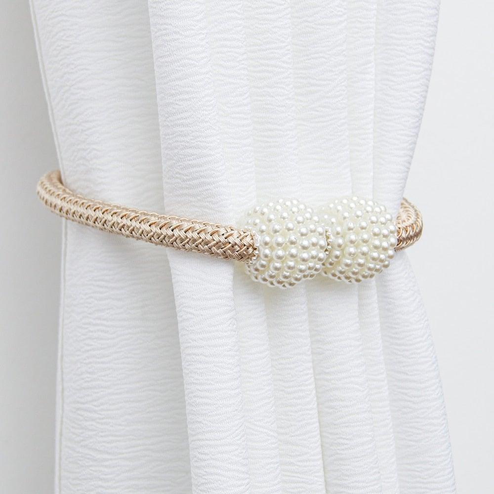Magnets Curtains Clamps Curtain Holder Pompom Tieback Magnetic Clips Hanging Balls Tie Back Home Decoration Accessories Magnetic Curtain Tiebacks European Style Decorative Curtain Drape Tie With Strong Magnetic For Home And Office Decoration Stevvex