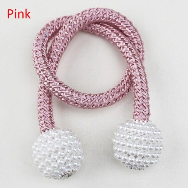 Magnets Curtains Clamps Curtain Holder Pompom Tieback Magnetic Clips Hanging Balls Tie Back Home Decoration Accessories Magnetic Curtain Tiebacks European Style Decorative Curtain Drape Tie With Strong Magnetic For Home And Office Decoration Stevvex
