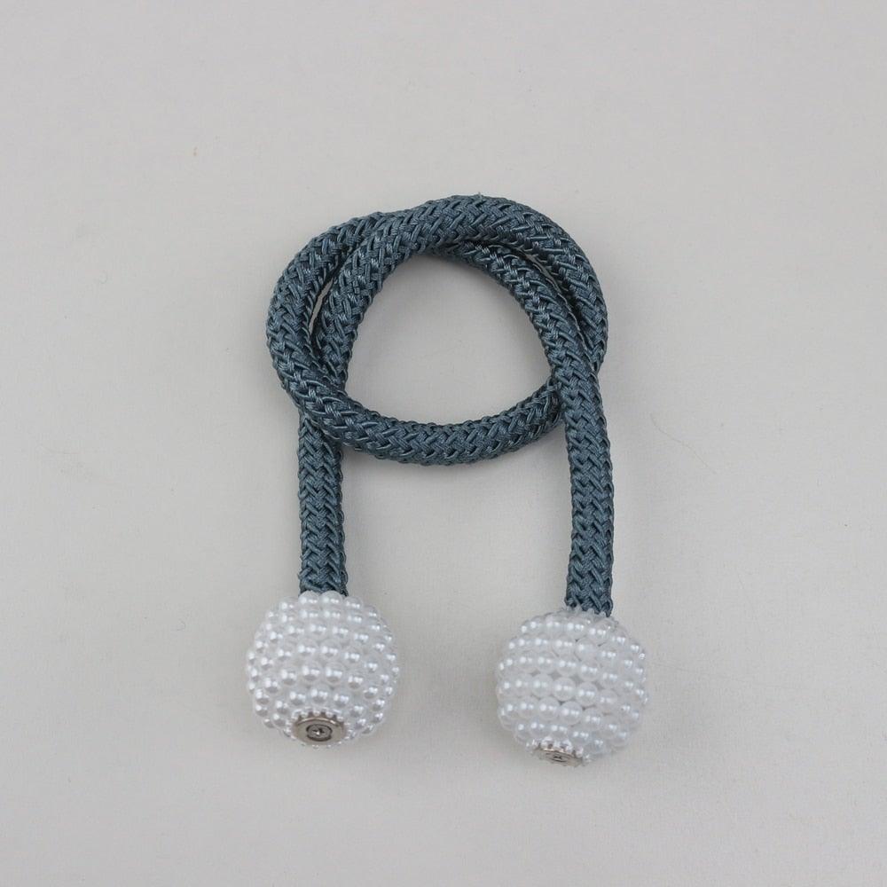 Magnets Curtains Clamps Curtain Holder Pompom Tieback Magnetic Clips Hanging Balls Tie Back Home Decoration Accessories Magnetic Curtain Tiebacks European Style Decorative Curtain Drape Tie With Strong Magnetic For Home And Office Decoration Stevvex