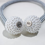 Magnets Curtains Clamps Curtain Holder Pompom Tieback Magnetic Clips Hanging Balls Tie Back Home Decoration Accessories Magnetic Curtain Tiebacks European Style Decorative Curtain Drape Tie With Strong Magnetic For Home And Office Decoration Stevvex