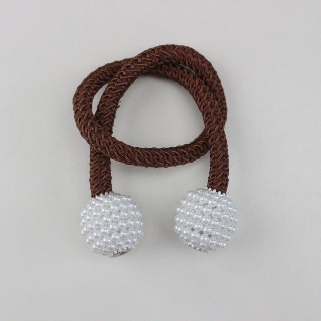 Magnets Curtains Clamps Curtain Holder Pompom Tieback Magnetic Clips Hanging Balls Tie Back Home Decoration Accessories Magnetic Curtain Tiebacks European Style Decorative Curtain Drape Tie With Strong Magnetic For Home And Office Decoration Stevvex