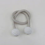 Magnets Curtains Clamps Curtain Holder Pompom Tieback Magnetic Clips Hanging Balls Tie Back Home Decoration Accessories Magnetic Curtain Tiebacks European Style Decorative Curtain Drape Tie With Strong Magnetic For Home And Office Decoration Stevvex