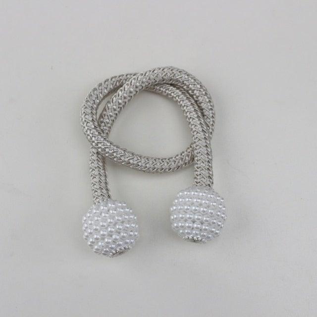 Magnets Curtains Clamps Curtain Holder Pompom Tieback Magnetic Clips Hanging Balls Tie Back Home Decoration Accessories Magnetic Curtain Tiebacks European Style Decorative Curtain Drape Tie With Strong Magnetic For Home And Office Decoration Stevvex