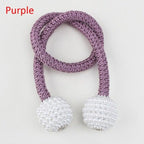 Magnets Curtains Clamps Curtain Holder Pompom Tieback Magnetic Clips Hanging Balls Tie Back Home Decoration Accessories Magnetic Curtain Tiebacks European Style Decorative Curtain Drape Tie With Strong Magnetic For Home And Office Decoration Stevvex