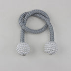 Magnets Curtains Clamps Curtain Holder Pompom Tieback Magnetic Clips Hanging Balls Tie Back Home Decoration Accessories Magnetic Curtain Tiebacks European Style Decorative Curtain Drape Tie With Strong Magnetic For Home And Office Decoration Stevvex
