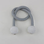 Magnets Curtains Clamps Curtain Holder Pompom Tieback Magnetic Clips Hanging Balls Tie Back Home Decoration Accessories Magnetic Curtain Tiebacks European Style Decorative Curtain Drape Tie With Strong Magnetic For Home And Office Decoration Stevvex