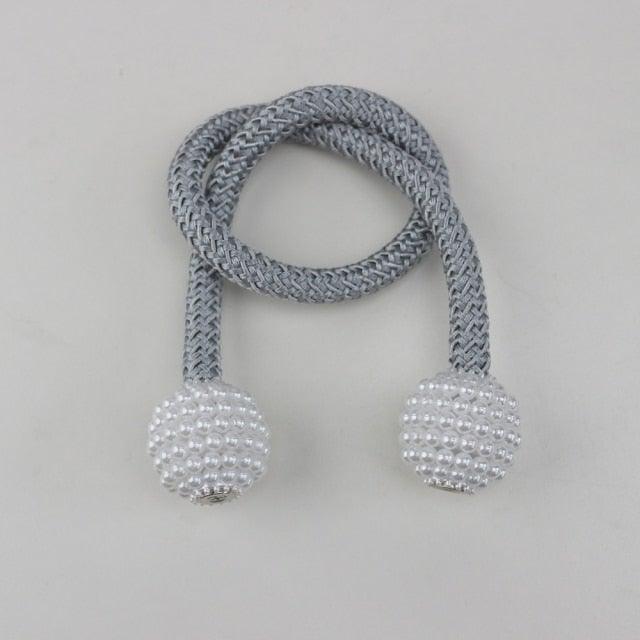 Magnets Curtains Clamps Curtain Holder Pompom Tieback Magnetic Clips Hanging Balls Tie Back Home Decoration Accessories Magnetic Curtain Tiebacks European Style Decorative Curtain Drape Tie With Strong Magnetic For Home And Office Decoration Stevvex