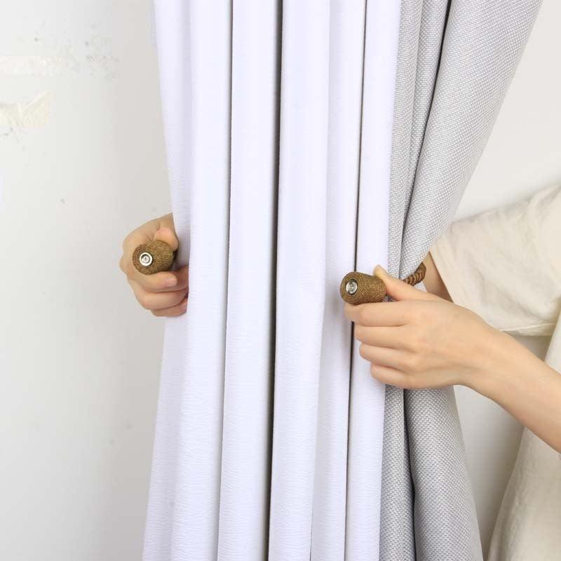 Magnets Curtains Clamps Curtain Holder Tieback Magnetic Clips Hanging Balls Tie Back Home Decoration Accessories Tie Backs Decorative Handmade Rope Holdback Strong Magnetic Holder For Small Thin Sheer Window Treatment 50CM Stevvex