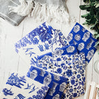 Chinoiserie Eco Kitchen Cloths - Biodegradable Cellulose Cotton, 3 Designs BandsCo Straps